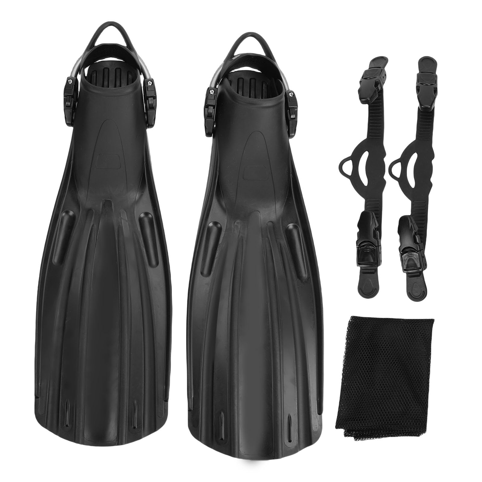 Cryfokt Aletas de Buceo, Hebilla Ajustable, Aletas de Buceo de Material TPR, de Snorkel con Bolsa de Almacenamiento para Snorkel, Natación, Apnea, Viajes para Adultos