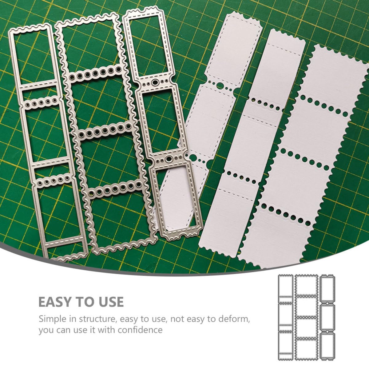 BESTonZON Troqueles de Corte para Manualidades Sellos en Acero al Carbono, Diseño de Flor Pulido Liso, Resistente y Fácil de Usar para Proyectos DIY y Artesanía