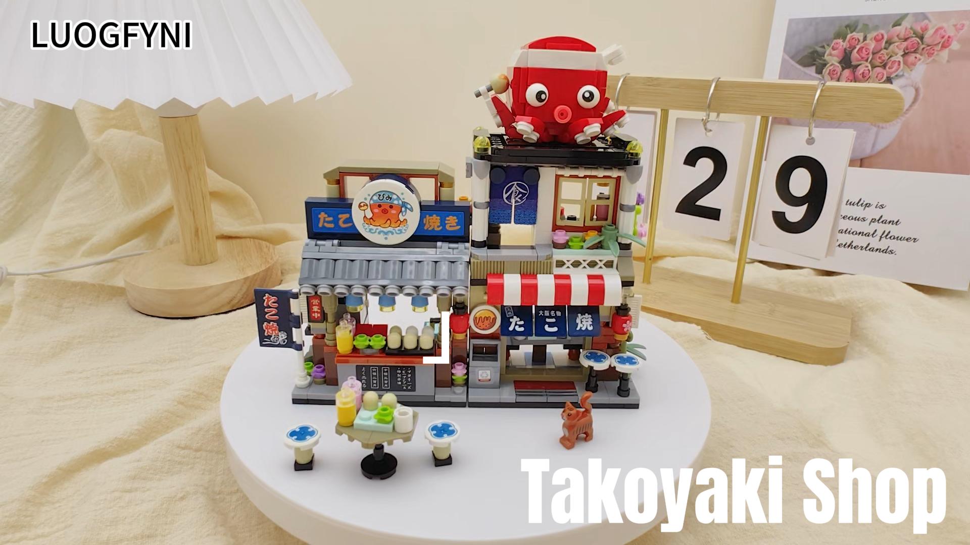 Japanese Street View Ramen Shop Mini Building Blocks, Creative City - View #8