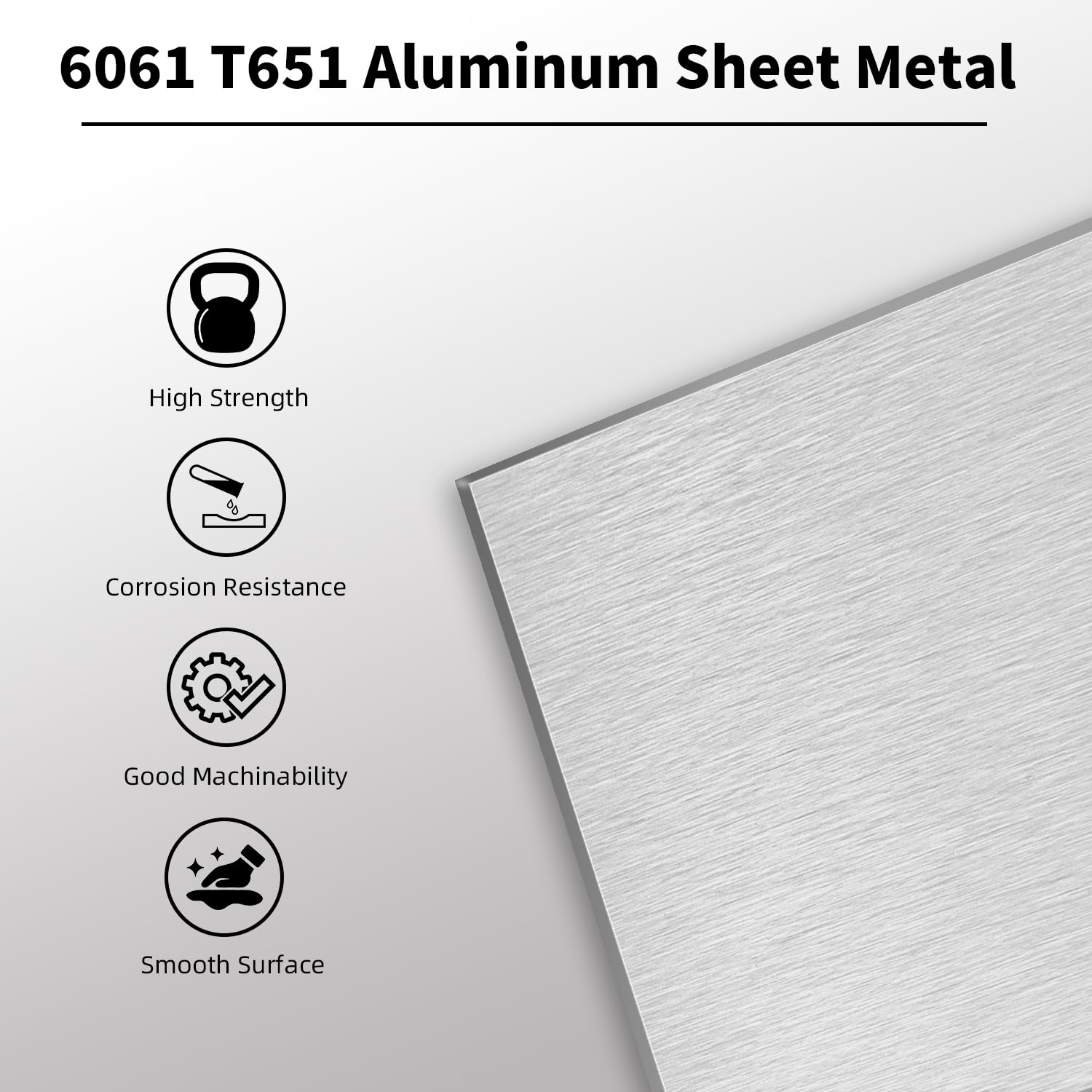 6061 Aluminum Sheet - 4" x 6" for Crafts & DIY -3