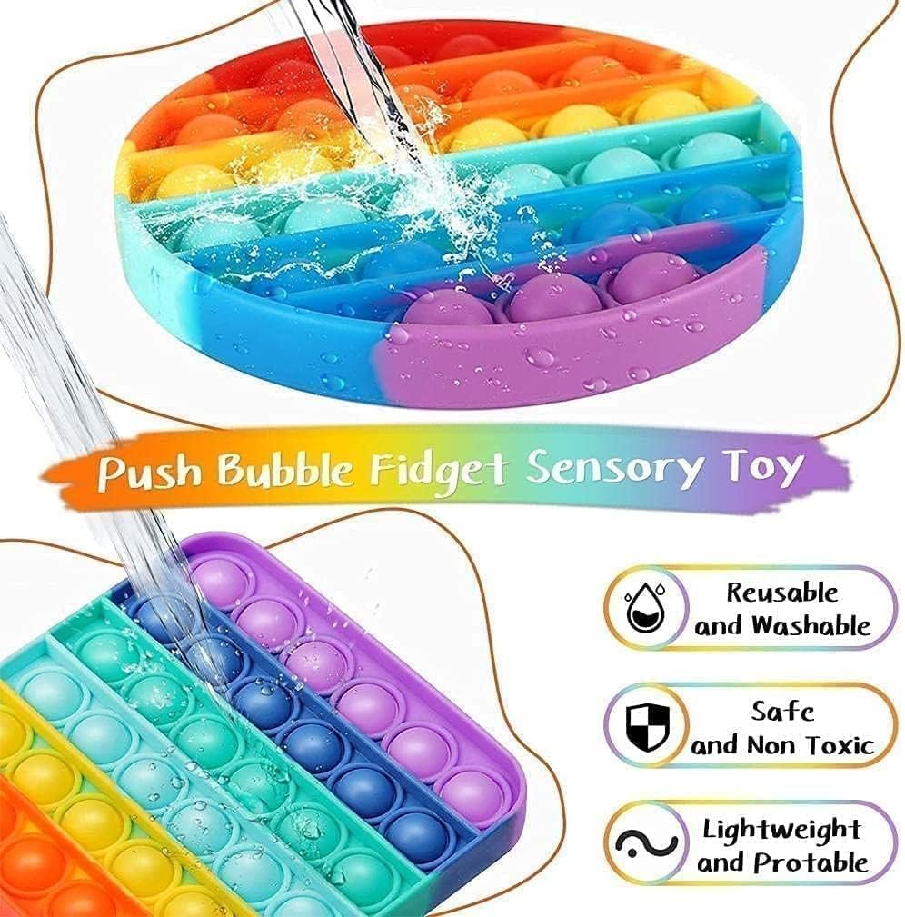 Amazon | 7個 スクイーズ玩具 プッシュポップ セット パズル形状