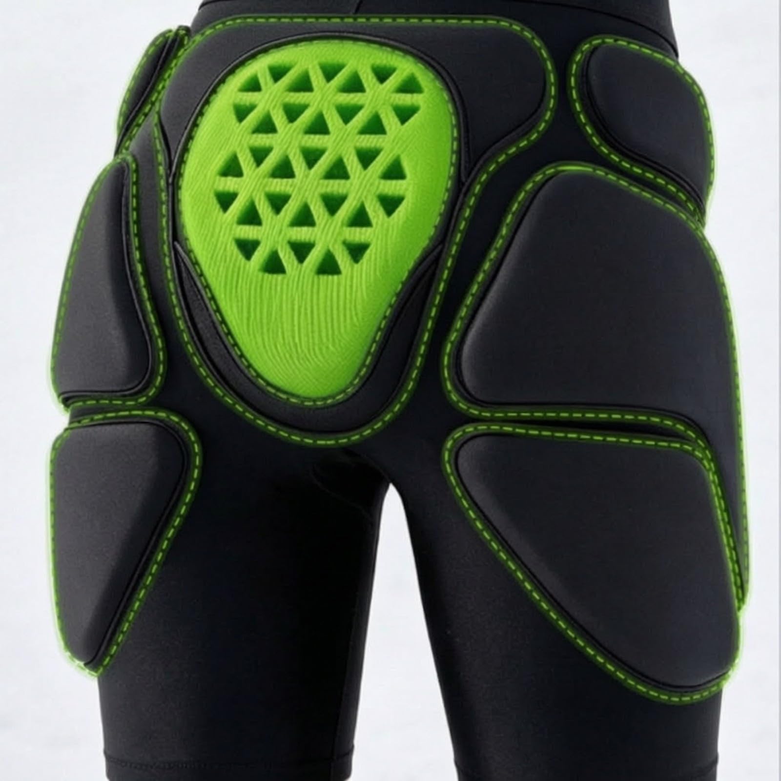 Baoblaze Pantaloncini erenti Protettivi in Poliestere Assorbente agli Urti Shorts Imbottiti con Pannello a Centrale Antiurto per Sportivi Invernali