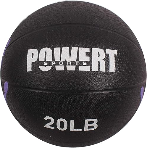 POWERT Bola medicinal con peso para entrenamiento HIIT, ejercicio cardiovascular y terapia física