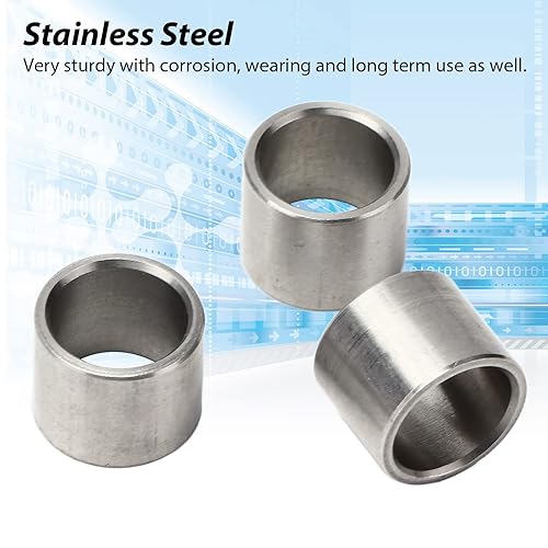 Vista 28 de Kit espaciador de arandela de acero inoxidable – 10 piezas de 0.591 in de diámetro exterior x 0.472 in de diámetro