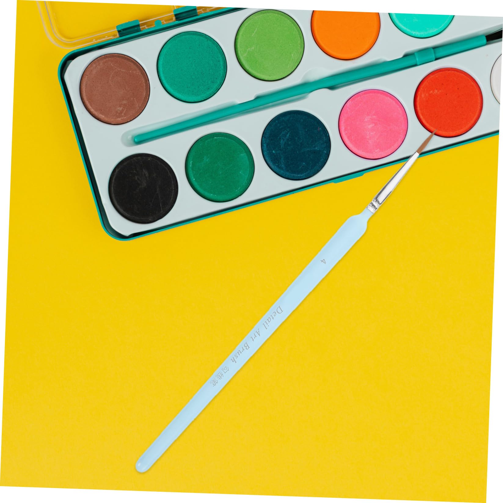 NUOBESTY Ensemble De 55 Pinceaux Miniatures pour Peinture De Détail pour Gouache Aquarelle Acrylique Huile Pointes Assorties