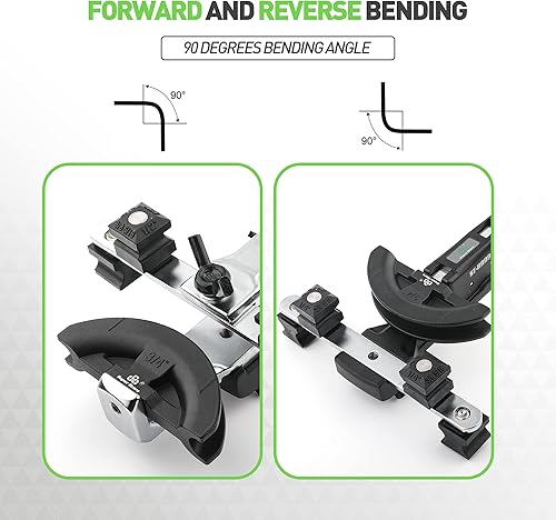 Miniatura 8 de Super Stars Kit de doblador de tubos hidráulicos de 14 a 78 pulgadas - Dobladora de tubos de cobre HVAC con 7 troqueles de aluminio - Herramienta de