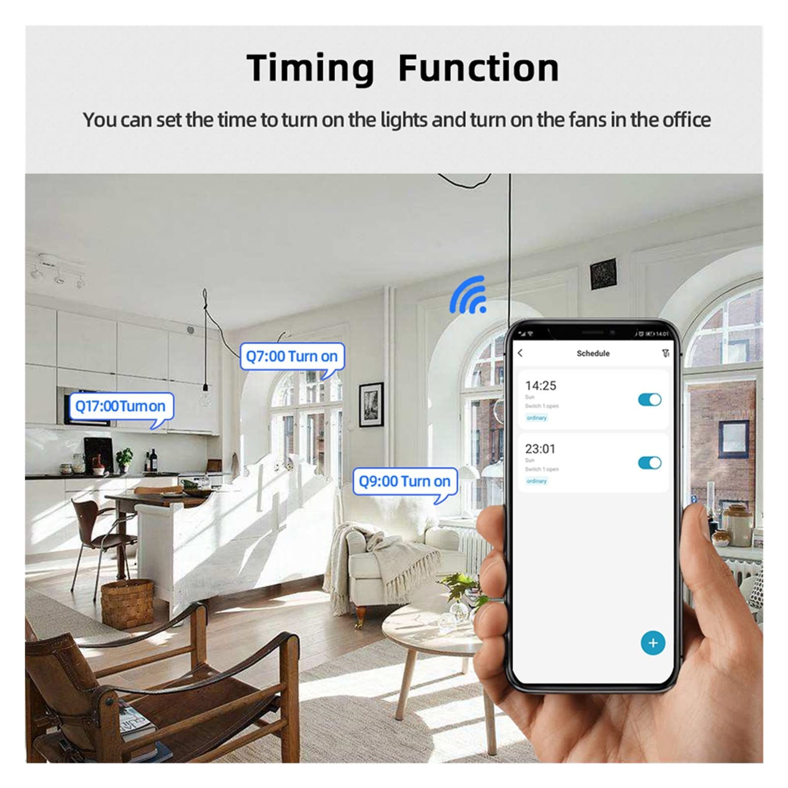 Garagentorsteuerung Tuya Smart. WIFI 2CH Switch Module for Lichter Garage Tür Tor, DC 5V 12V 24V 32V, 2 Kanal-Taste RF 433 Mhz Fernsteuerungsrelais Einfaches Öffnen und Schließen des Garagentors (Co
