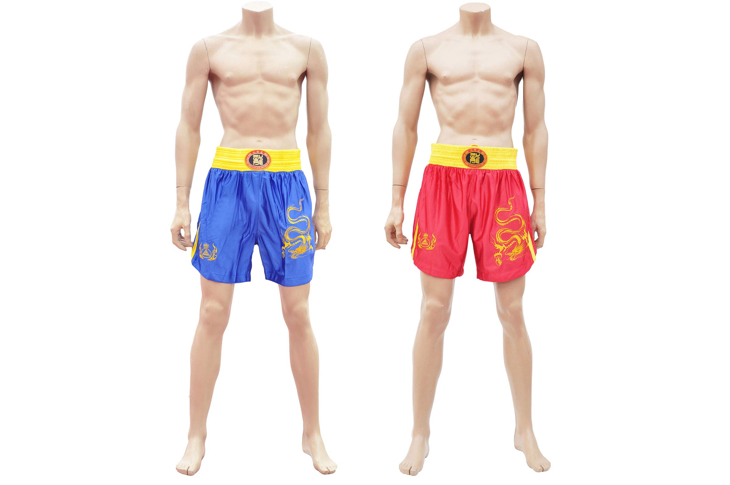 ShenLong - Tenue Boxe Chinoise Sanda «Dragon», Club - Bleu, 2XS