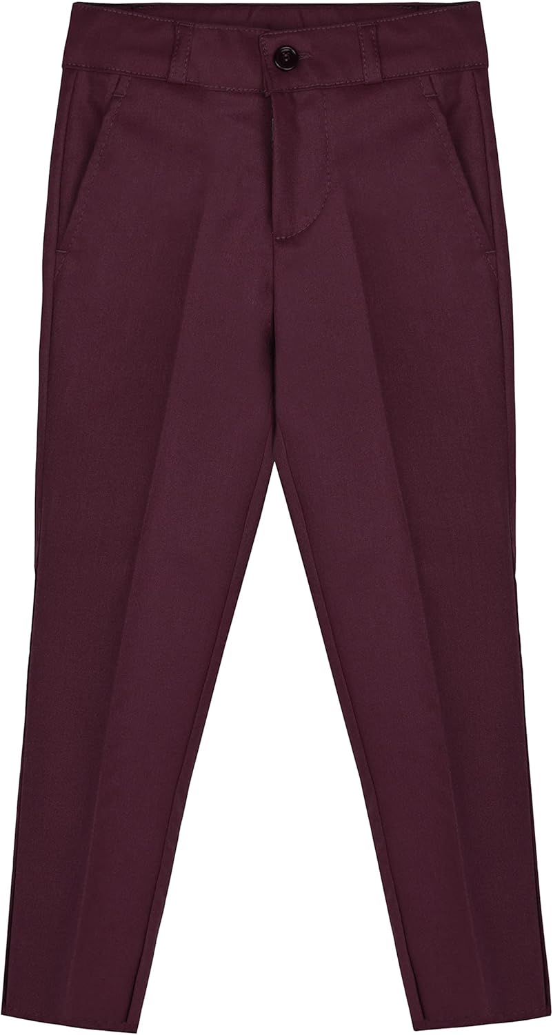 Lilax Boys Formal 4 Piece Dress Shirt, Pants and Tie and Vest Suit Set - Image 4