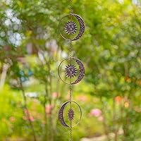 Vista 10 de Zaer Ltd. Cadenas de lluvia colgantes ornamentadas (acabado de bronce, colmenas de abejorros)