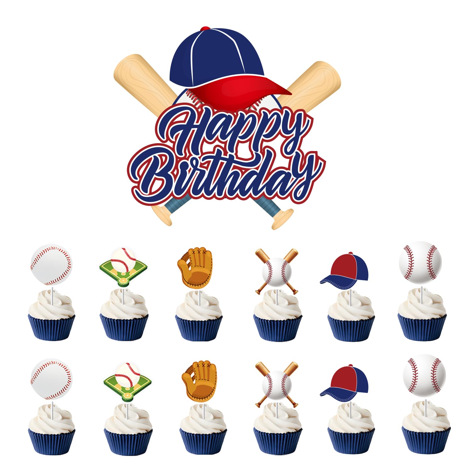 Baseball cake insert