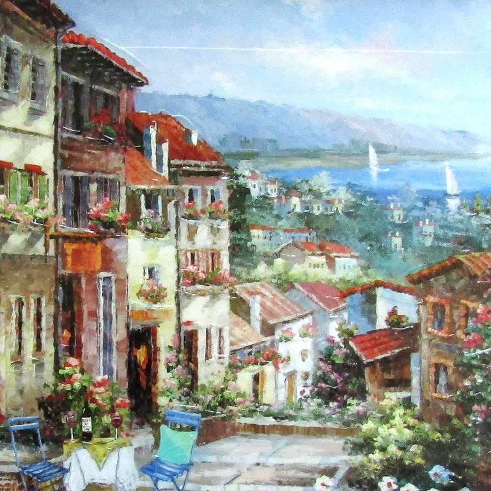 リメンバーイタリー1　絵画　アート　イタリア　イタリア風景　シャーリーハチェット リメンバーイタリー1 絵画 アート イタリア イタリア風景 シャーリー