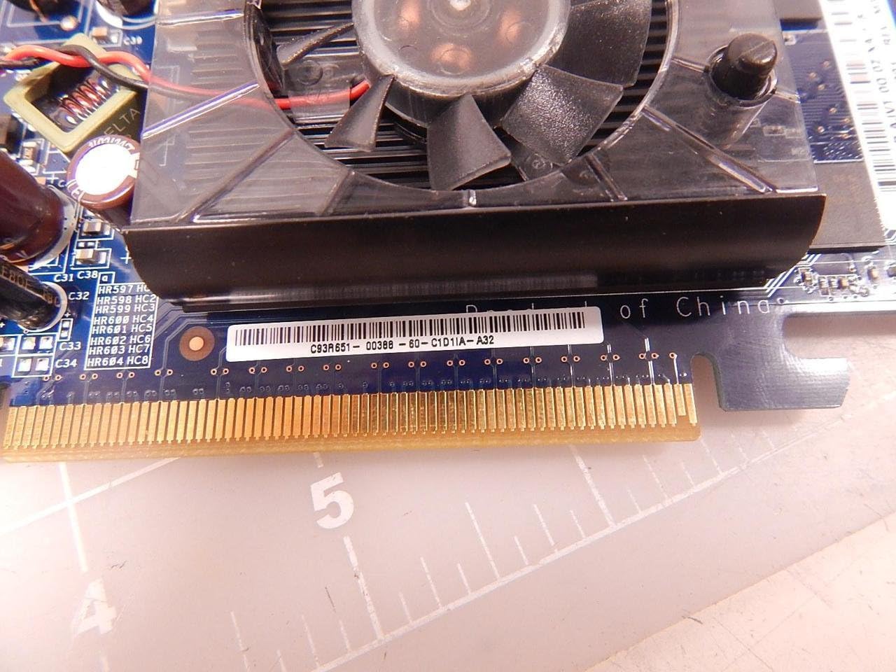 Close-up of NVIDIA E220370 PCI Express connector