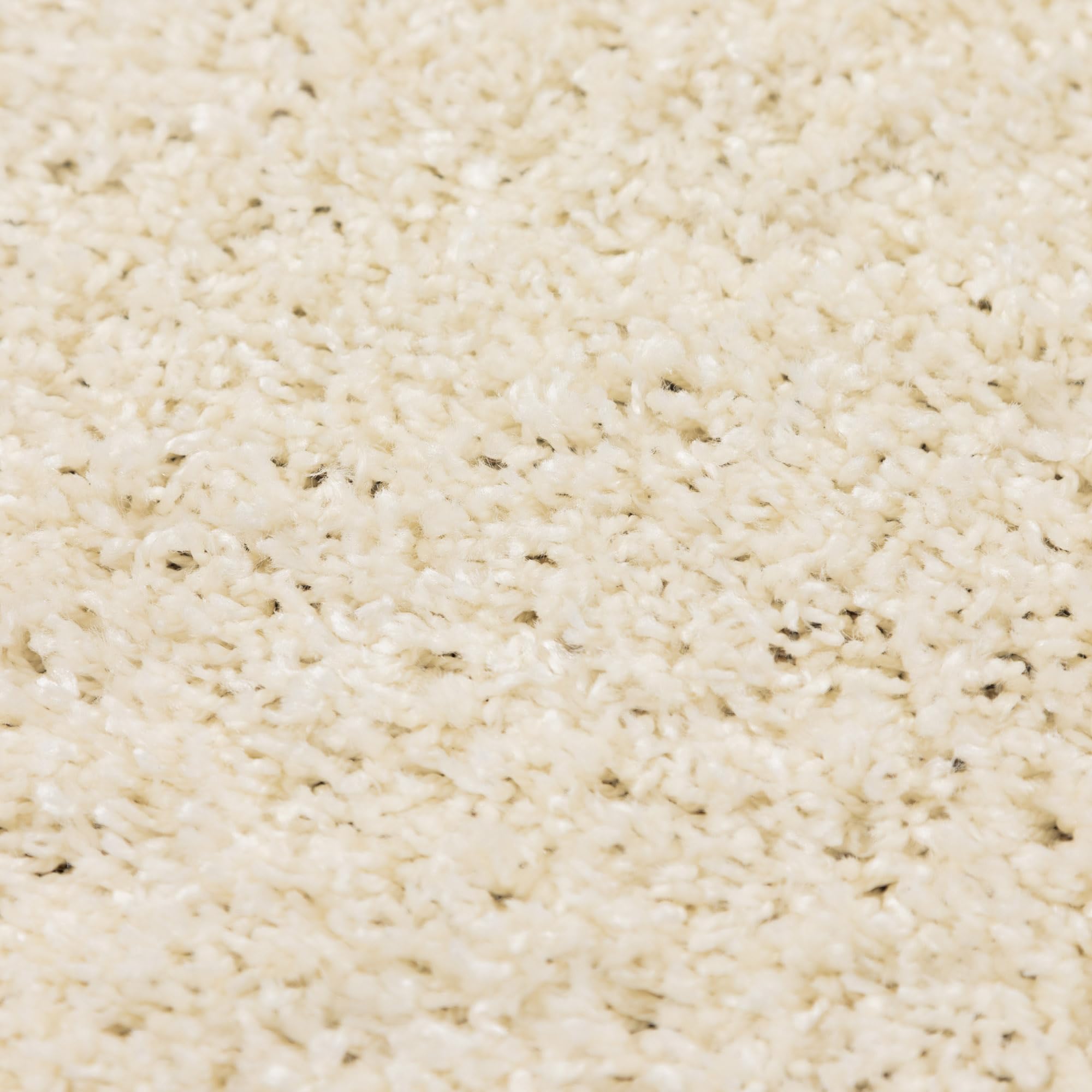 SIMPEX tappeto shaggy a pelo lungo color crema 140x200 cm molto morbido moderno tinta unita versatile per soggiorno camera o ingresso comfort e stile senza tempo