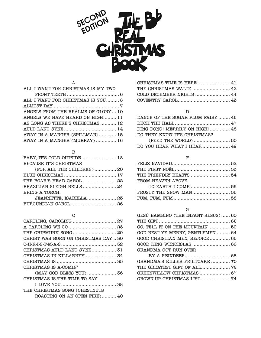 The Bb Real Christmas Book