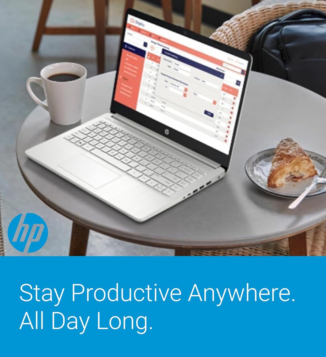 Computer portatile HP 14 (Micro-Edge da 14", Intel N4120, 16 GB di RAM, 192 GB (64 GB eMMC + 128 GB SD), Microsoft 365 per 1 anno, batteria a lunga durata, cornice stretta, webcam, WiFi, Win 11 Home