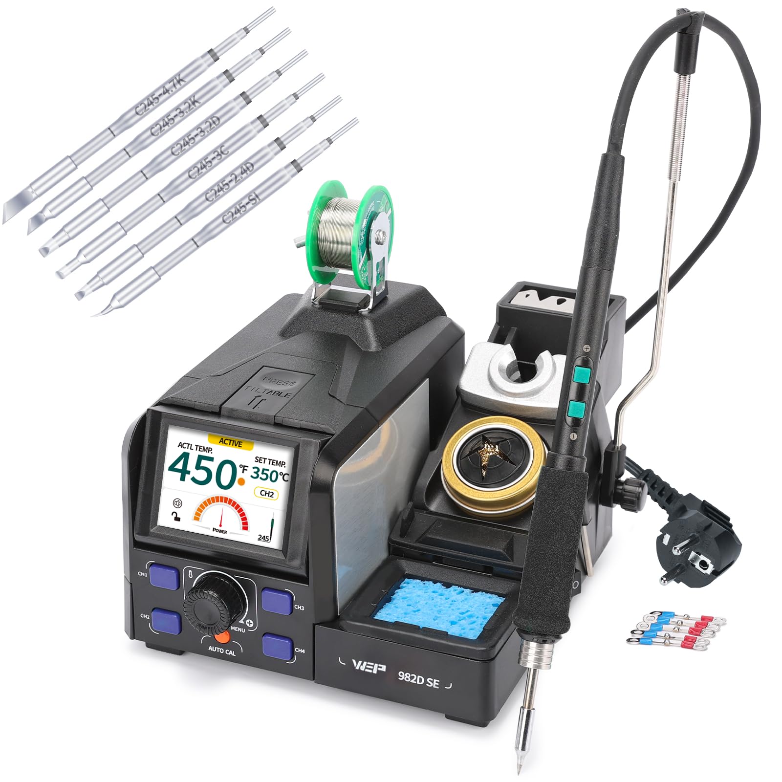 WEP 982D-SE 245 200W Stazione Saldante di Precisione, Riscaldamento 1S