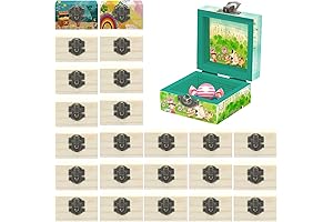 24 Pack Delicate Wood Craft Boxes for Miniature Treasures