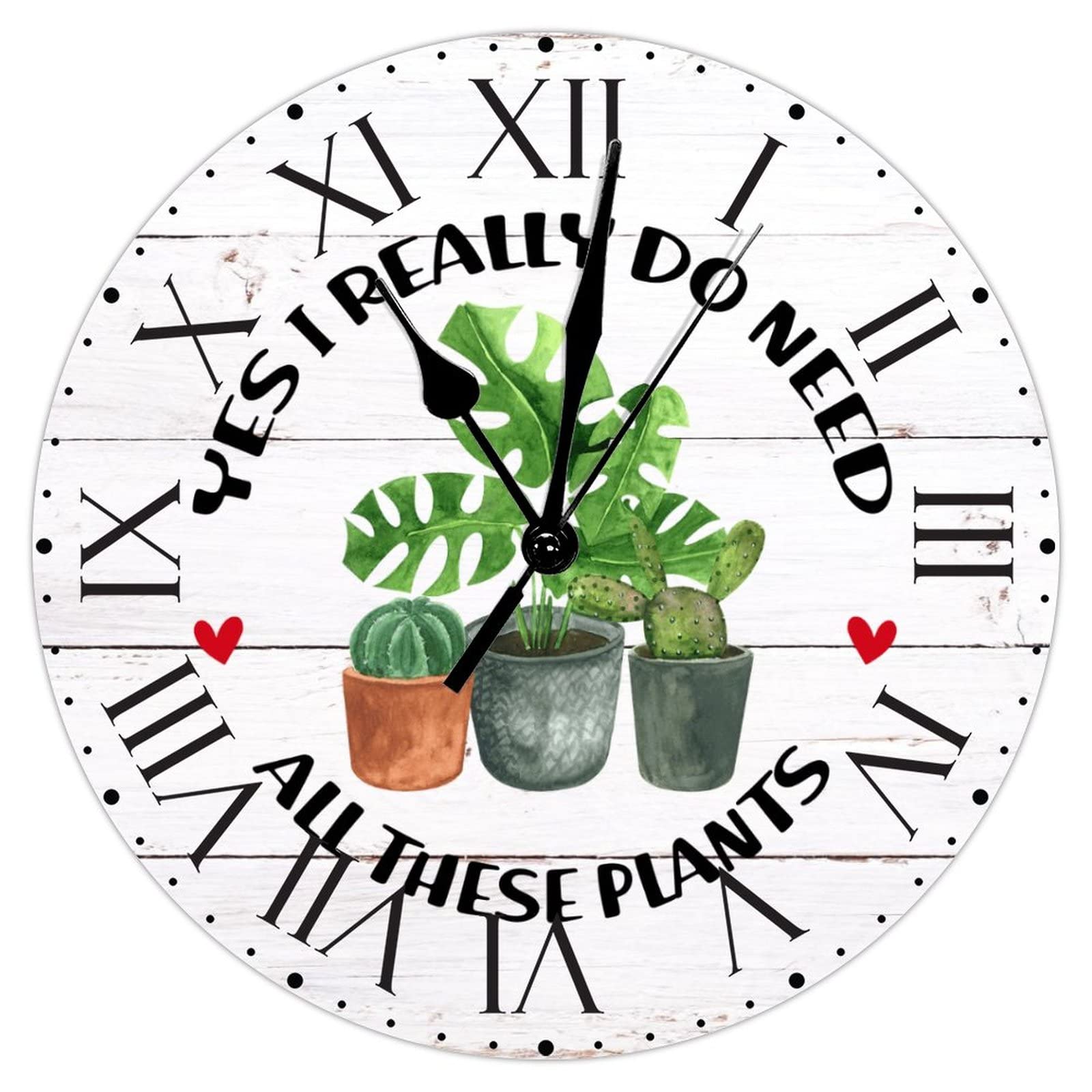 Horloge murale décorative pour salle de sport et salon des passionnés de nature
