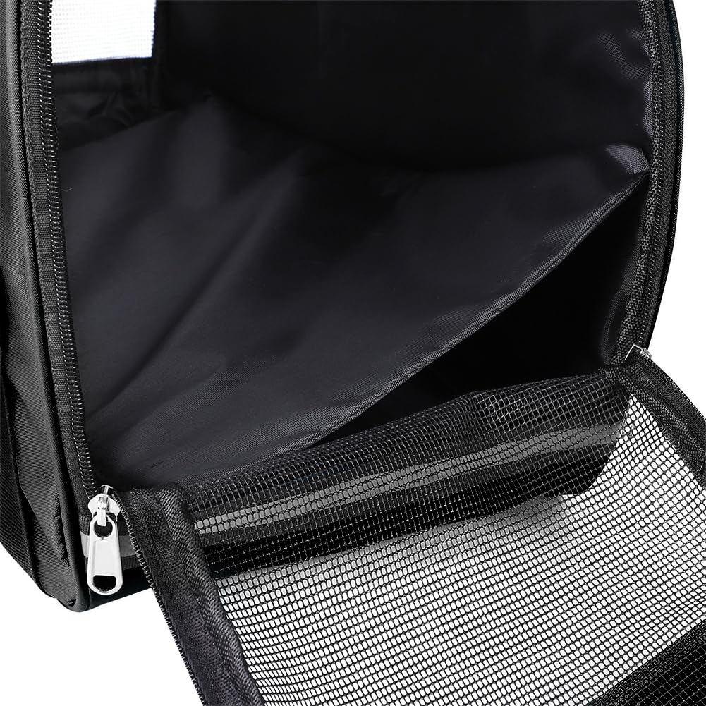 Sac de Transport Souple pour Animal de Compagnie Cage de Transport Chat Chien Respirant Sac de Voyage Portable Chat Chiot avec Bandoulière Réglable Sacs à Main Chaton Pliable en Voiture Train Avion