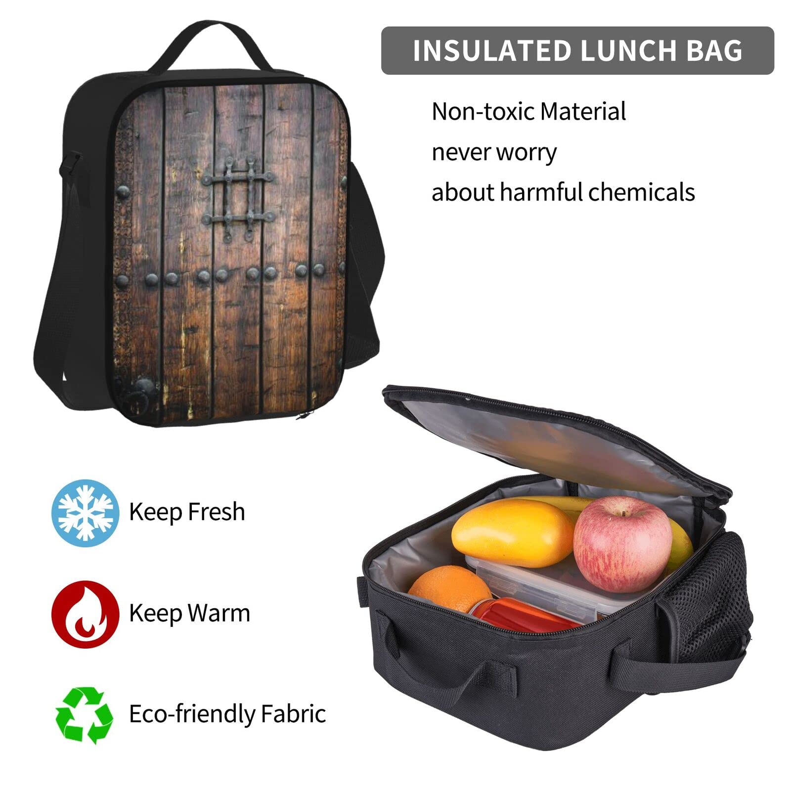 Onyx Stone Blassblaues Schulbücher-Set mit Lunchtasche, Federmäppchen, Reise, Laptop, Rucksack, Schultasche, 3-teiliges Set