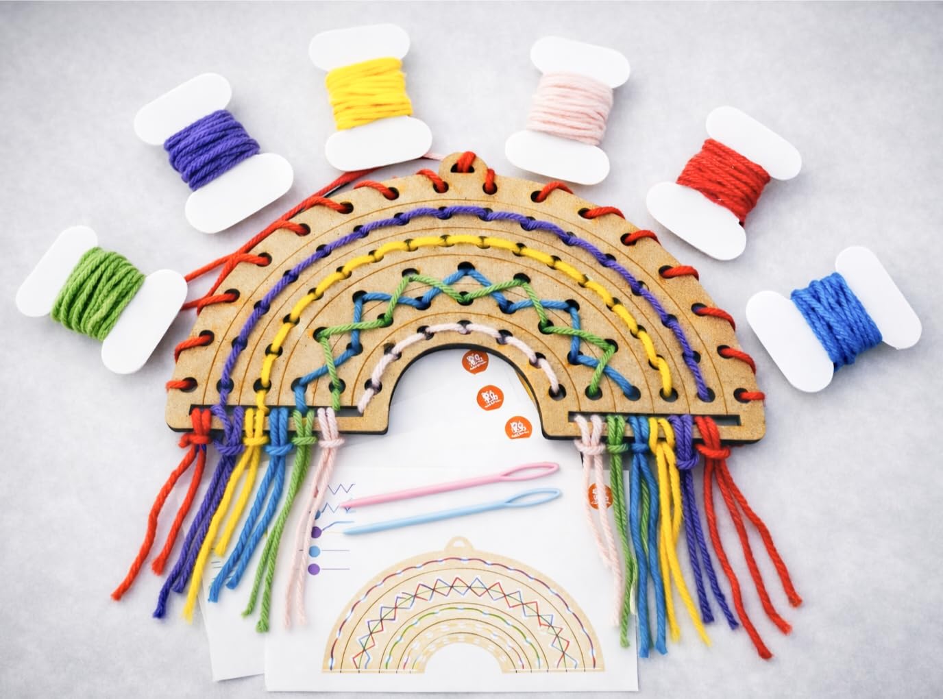 - Rainbow Lacing Board for Kids | Montessori Threading & Sewing Toy | Wooden Fine Motor Skills Activity | Color Recognition & Pattern Matching | Screen-Free Educational Toy for Toddlers (3+ Years)