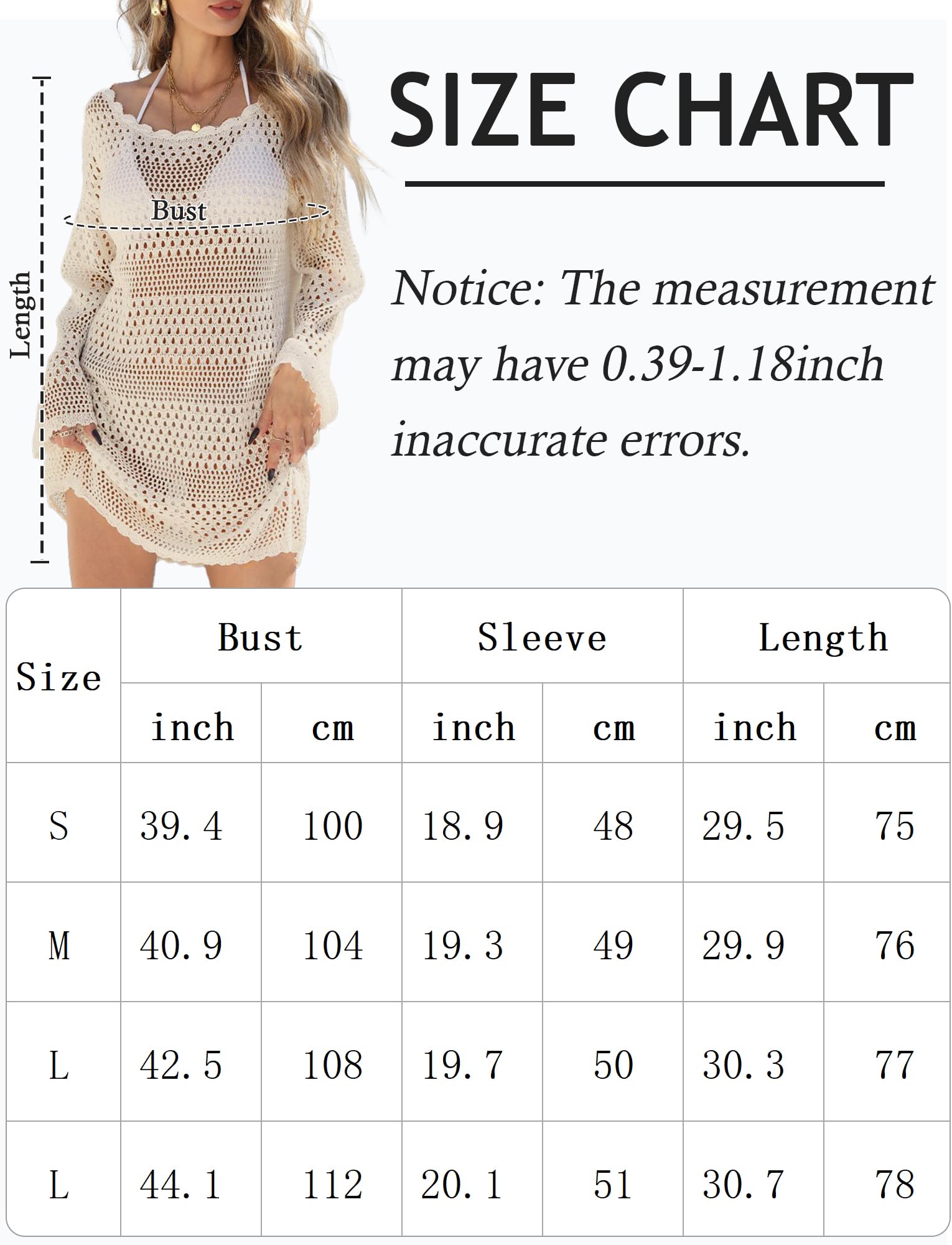 Abito da spiaggia da donna Crochet Estate Sexy Cover Up Bikini Boho Shirt Costume da bagno costume da bagno S-XL