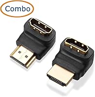 Vista 2 de Cable Matters Combo Pack Adaptador HDMI de 270 grados y 90 grados (HDMI en ángulo recto) con soporte 4K y HDR