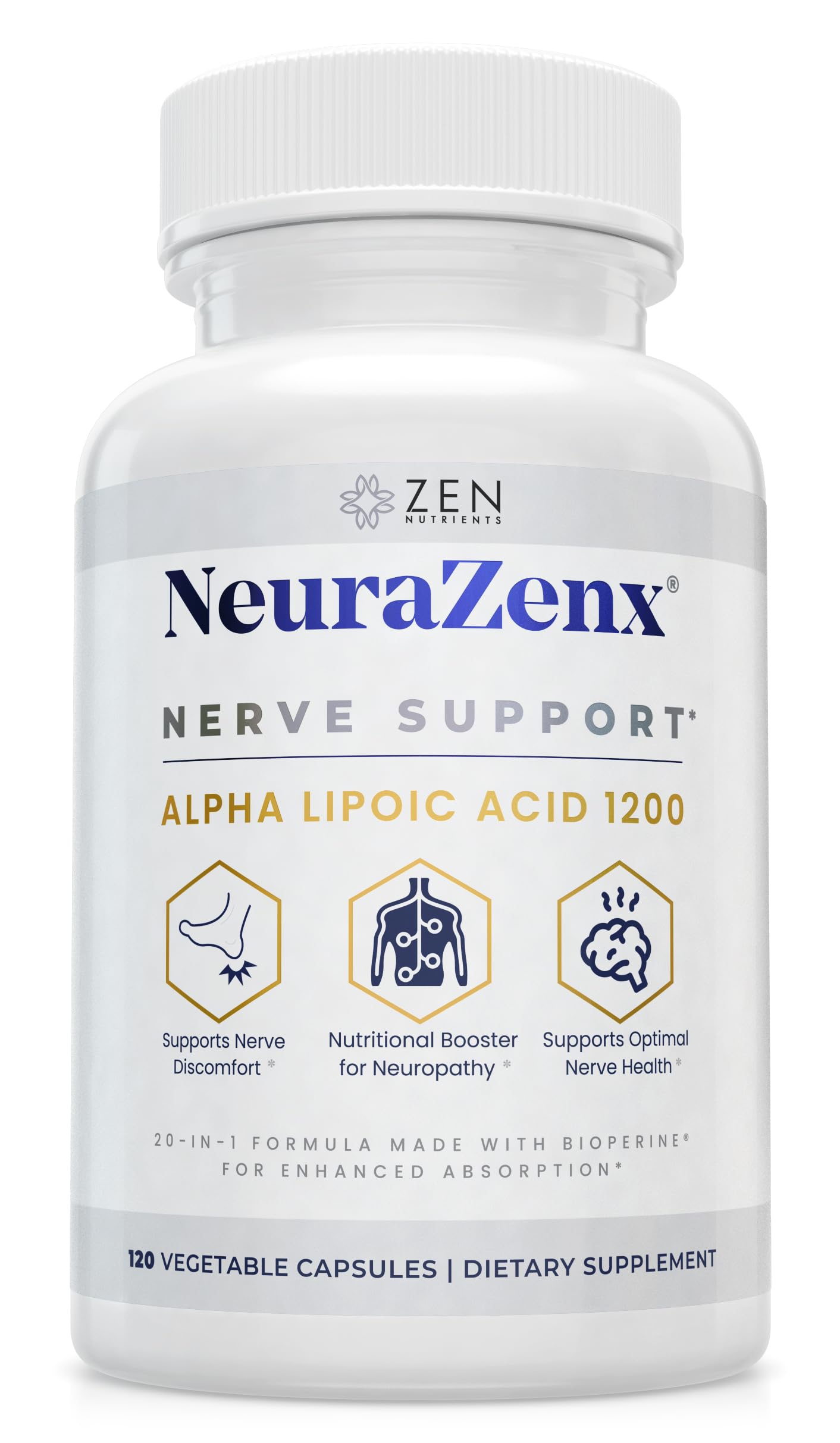 Amazon.com: Zen Nutrients NeuraZenX Nerve Support & Peripheral