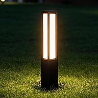SkyGlow 32" Bollard Path Light 12V Low Voltage LED IP65 Waterproof 3000K Aluminum Landscape Lighting for Garden Driveway Patio