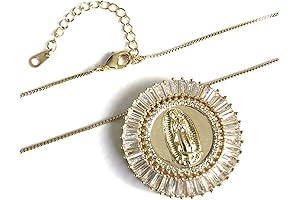 Our Lady of Guadalupe Pendant Cuban Chain