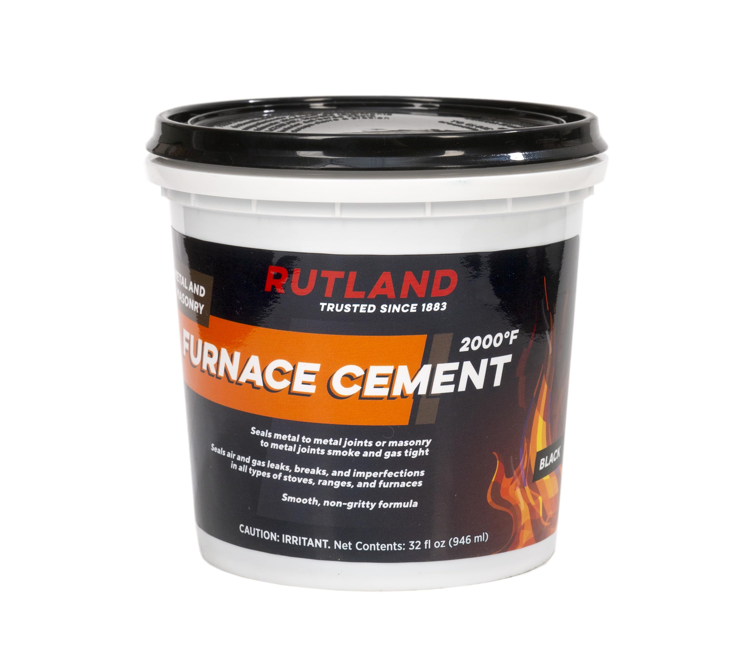 Rutland Products - Tubo de Cemento para Muebles, Color Negro