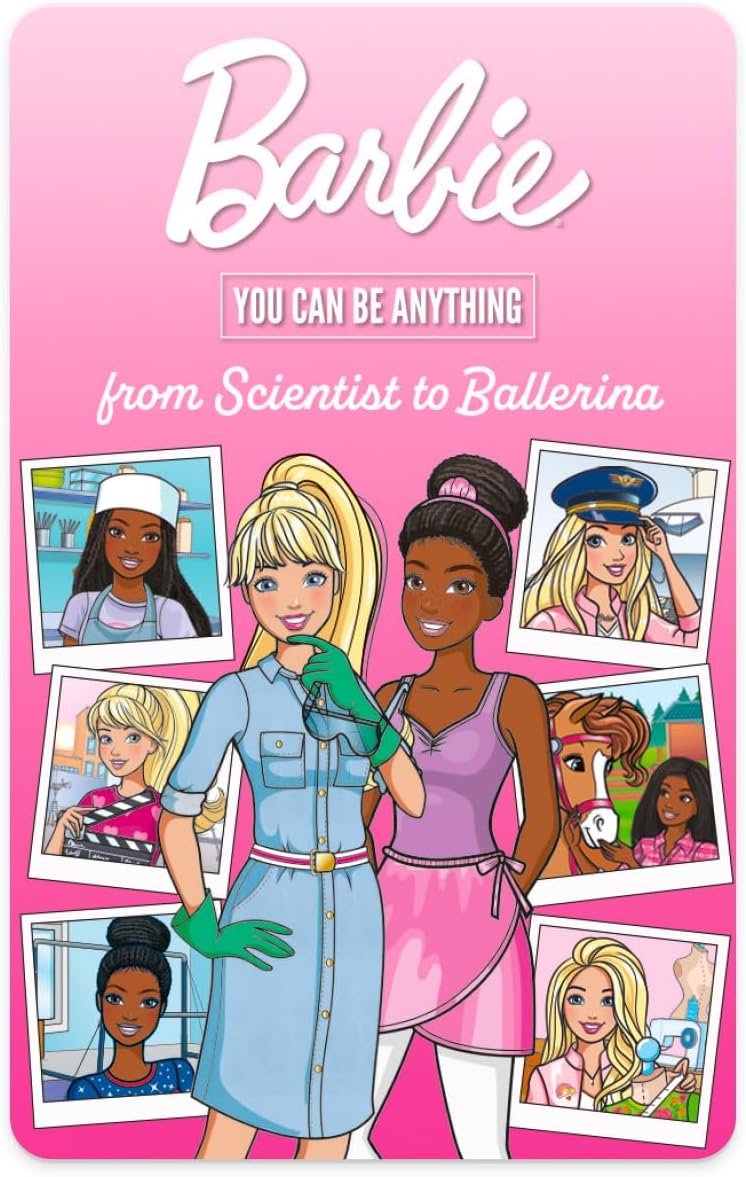 Yoto Barbie You Can Be Anything: from Scientist to Ballerina – Kids Audio Card for Use with Player & Mini All–in–1 Audio Device, Screen–Free Listening, Fun Playtime, Bedtime & Travel Stories, Ages 3+