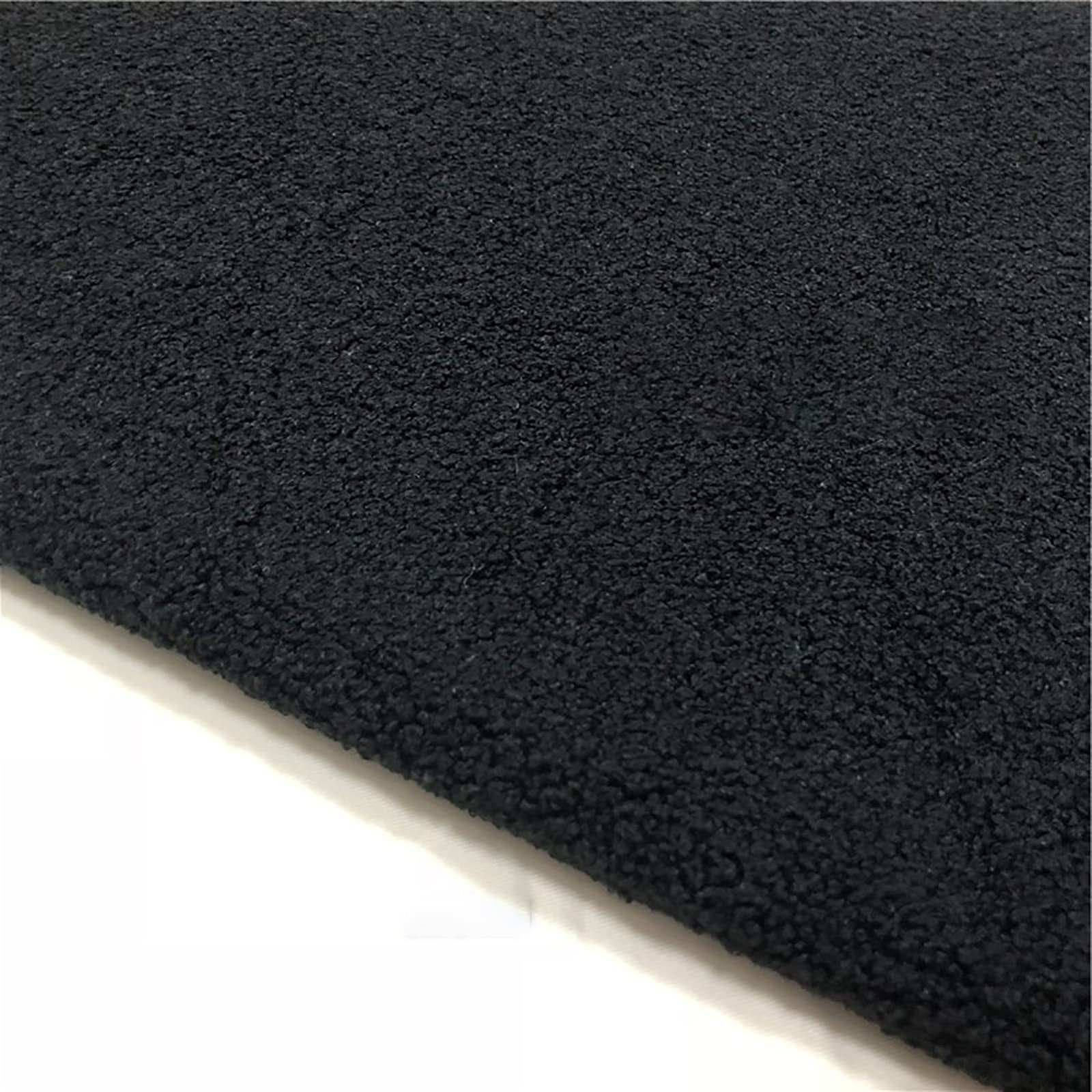 Negro Tela de Felpa Tejido de Terciopelo Teddy Resistente al Desgaste Polar Tela de Lana Material Artesanal de imitación de Lana de Cordero(Size:1.6m*2m)