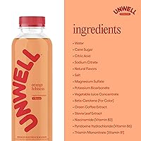 Vista 7 de Unwell Hydration Electrolyte Drink For Rapid Hydration + Focus – Orange Hibiscus, 12 Pack