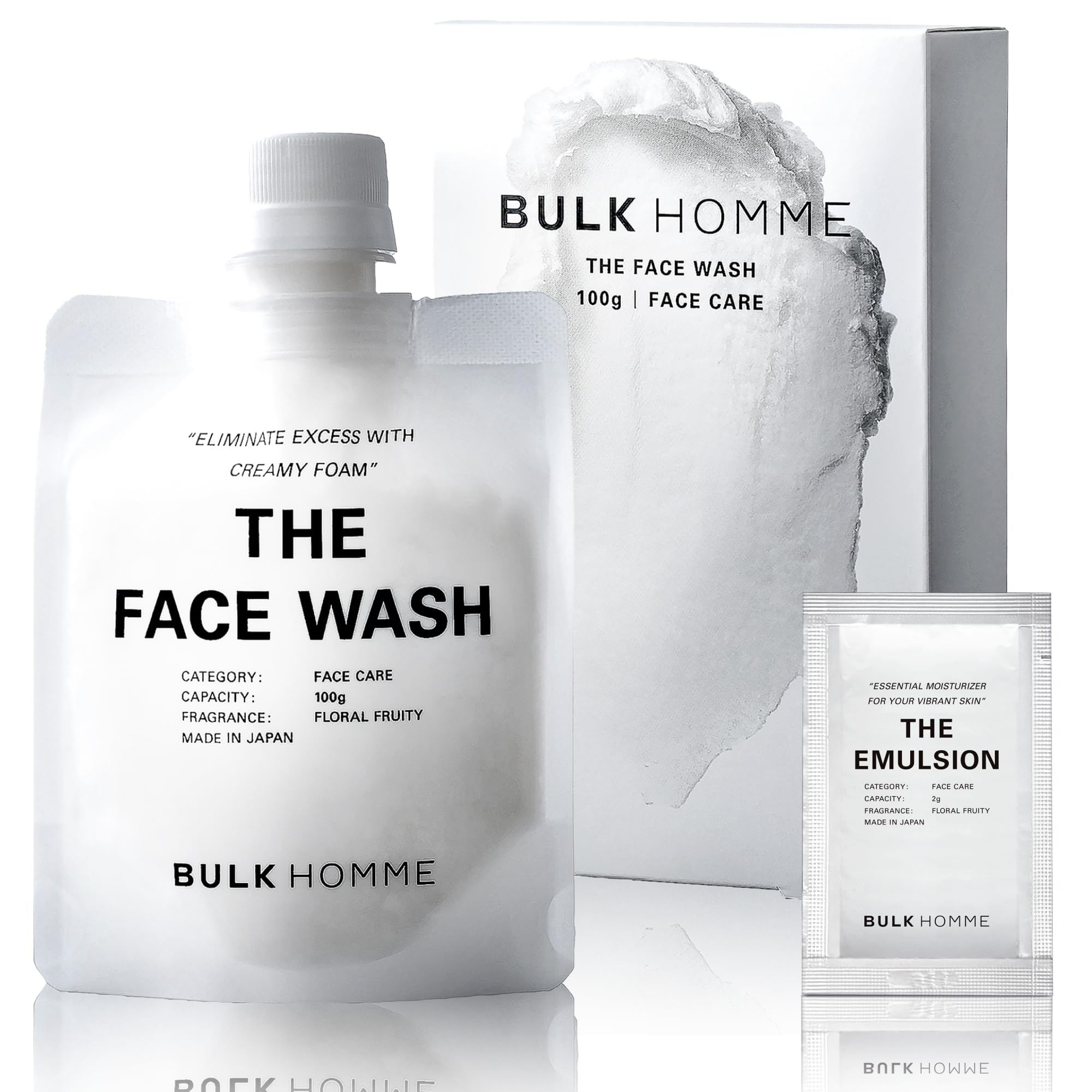 バルクオム 洗顔 メンズ 100g サンプル1回分付き THE FACE WASH