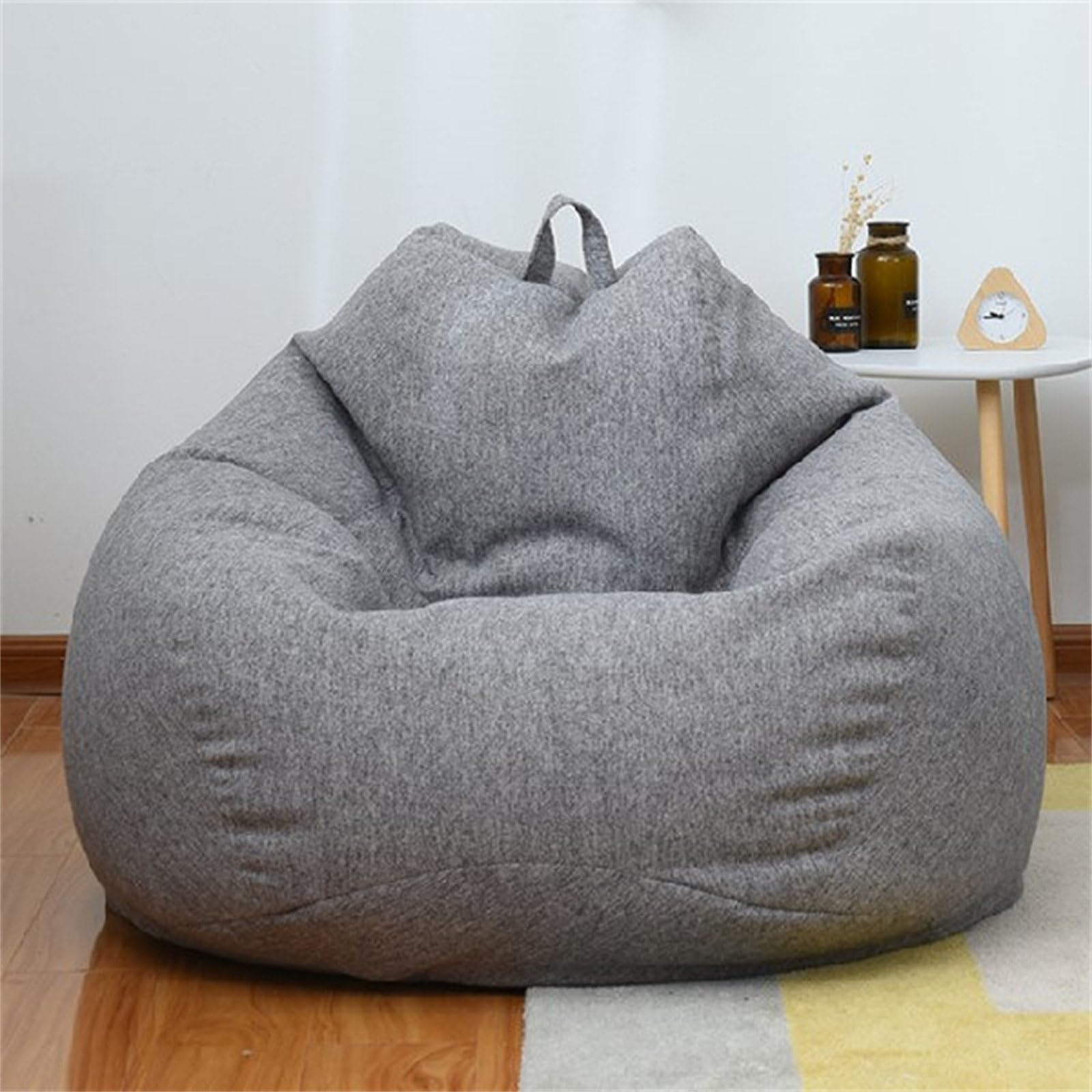 Odot Bean Bag, Soft Gaming Bean Bag Chair for Adult Teenagers, Removable Washable Bean bag Cover for Outdoor Livingroom Garden Playroom Bedroom Dorm(No Filler) (XL(100x120cm),Dark Gray)