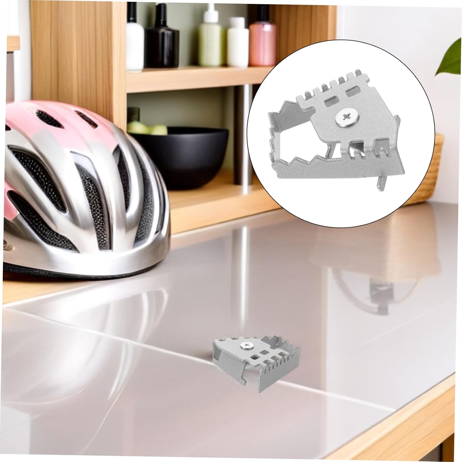 Motorcycle Brake Pedal Enlarger for Brake Pedal Assemblies, Aluminum Alloy with Sandblasted Antislip Surface, Silver Rear Foot Plate Minimizing Fatigue for City Commutes
