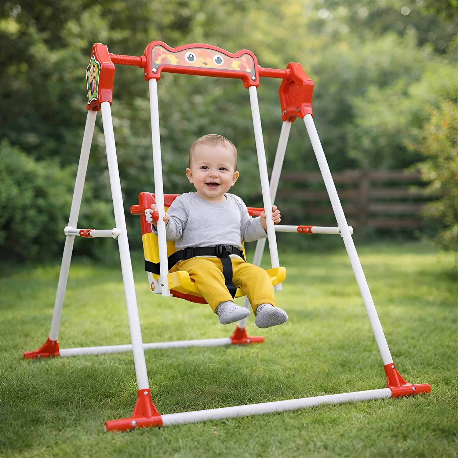 BabyGo Garden & School Toy Swing Junior(Yellow)-image-14