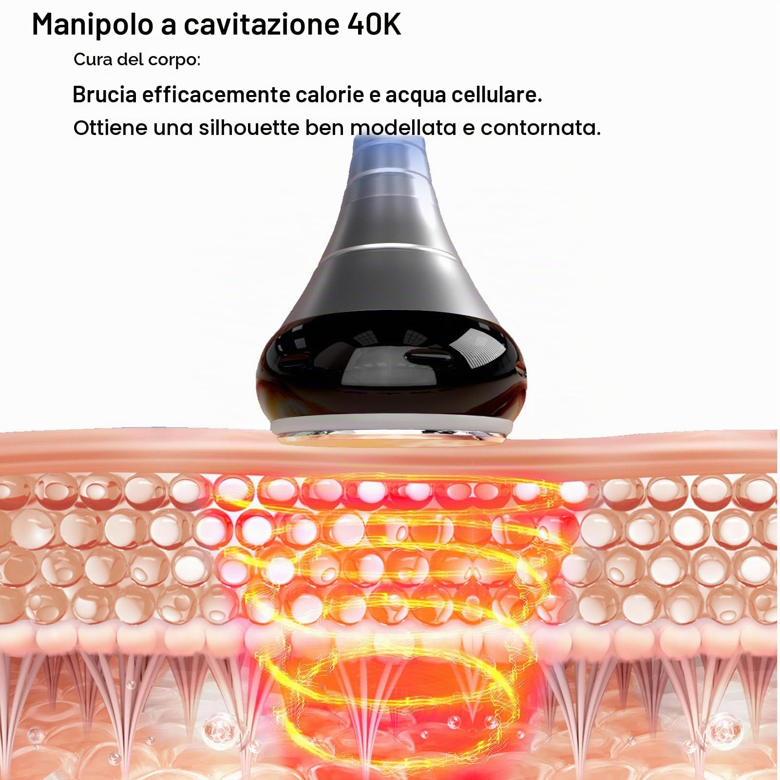 3 in 1 Radiofrequenza Cellulite Radiofrequenza Corpo Massaggiatore Anticellulite Macchinario per Dimagrire Professionale