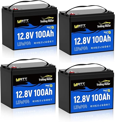 Miniatura 19 de WattCycle 12V 300Ah (314Ah) Mini Batería LiFePO4, BMS de 200A 4.01kWh IP65 Impermeable, 15000 Ciclos Corte de Baja Temperatura, Cables Trenzados