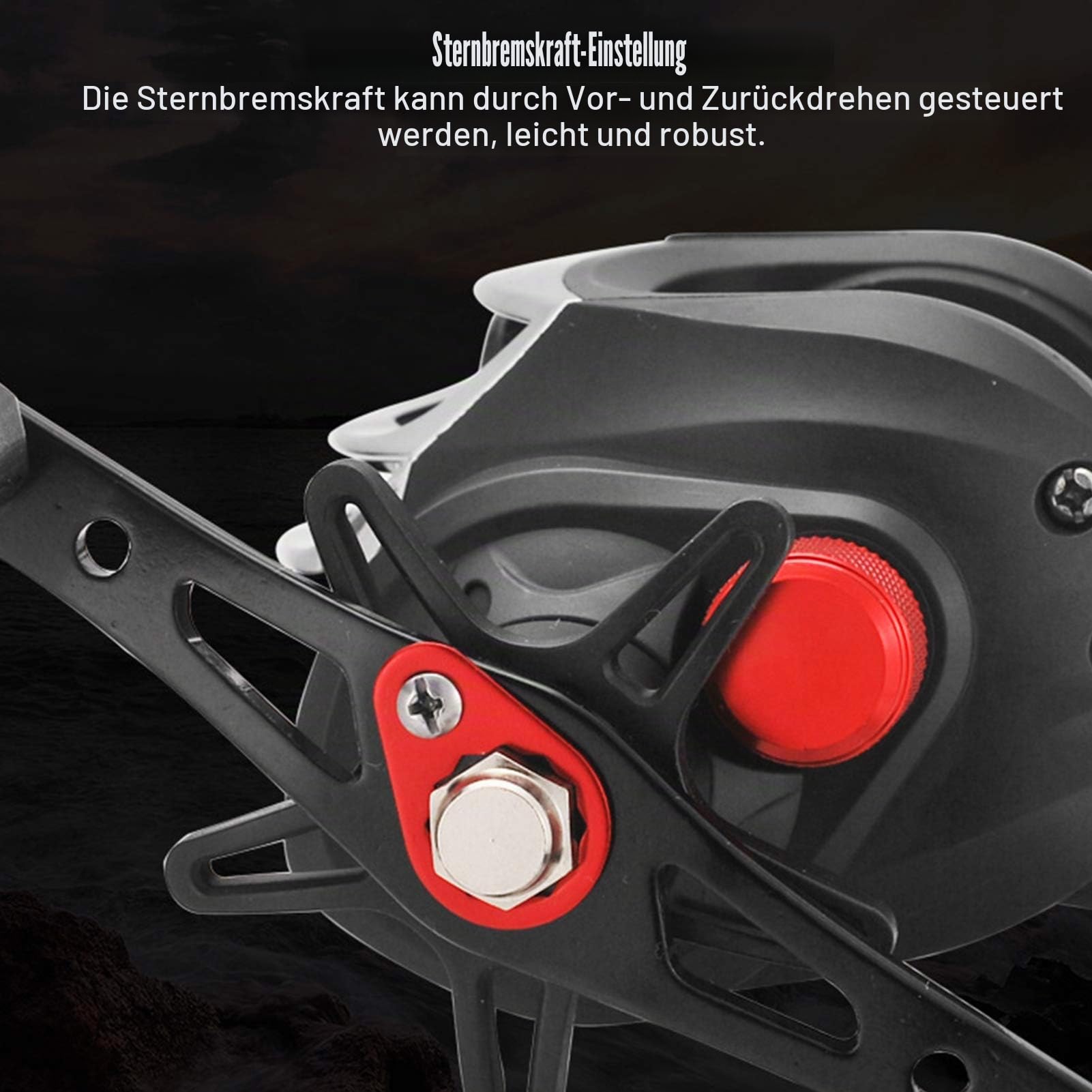 Baitcasting Reel Angelrolle 8KG Max Drag 17 1 Kugellager 7,2:1 Übersetzungsverhältnis Angelrollen, Leichtes Bait Finesse System Süßwasser-Salzwasser-Wurfrolle(Left)