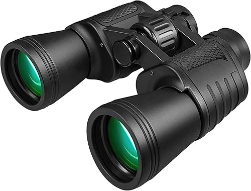 Prismáticos de 20 x 50 para adultos HD luz de día y noche binoculares con lente BAK4 Prisma FMC para caza, observación de aves, concierto, etc. IPX7