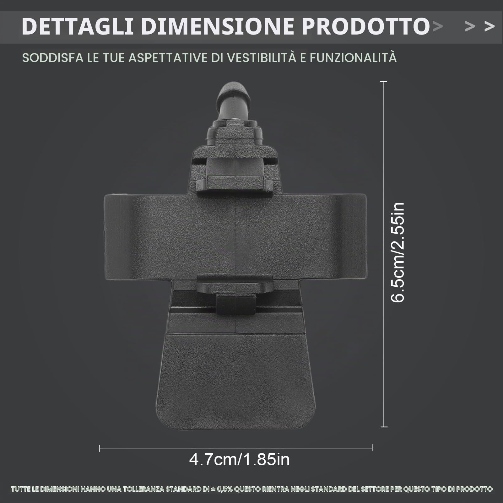 2x Ugello Tergicristalli per Micra K12 (2003-2010) 28931AX600 Getto Lavavetro Doppia Irrigazione Installazione Istantanea & Pulizia Ottimale