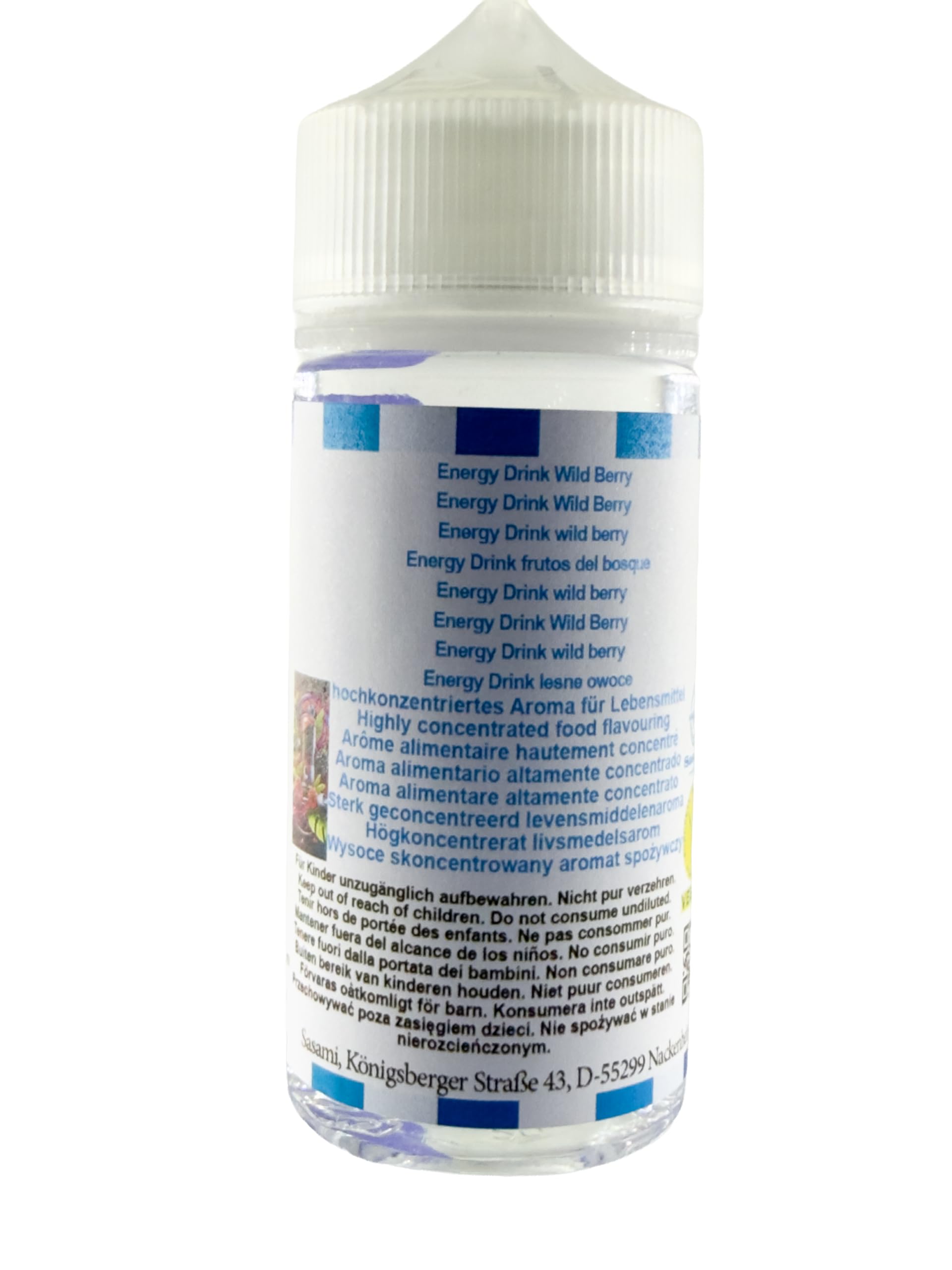 Energy Drink leśne owoce aromat koncentrat – Wegański – Sasami – 100ml