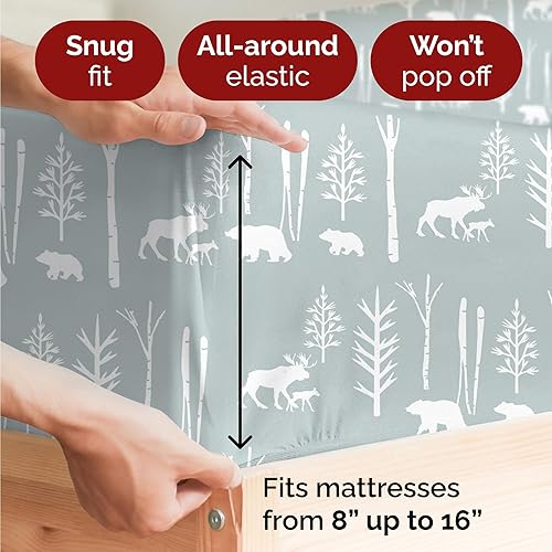 Miniatura 4 de Juego sábanas navideñas 4 piezas, esquinas tipo bolsillo profundo y ajuste ceñido, no se arruga, cómodo y fresco para invierno, fácil de cuidar,