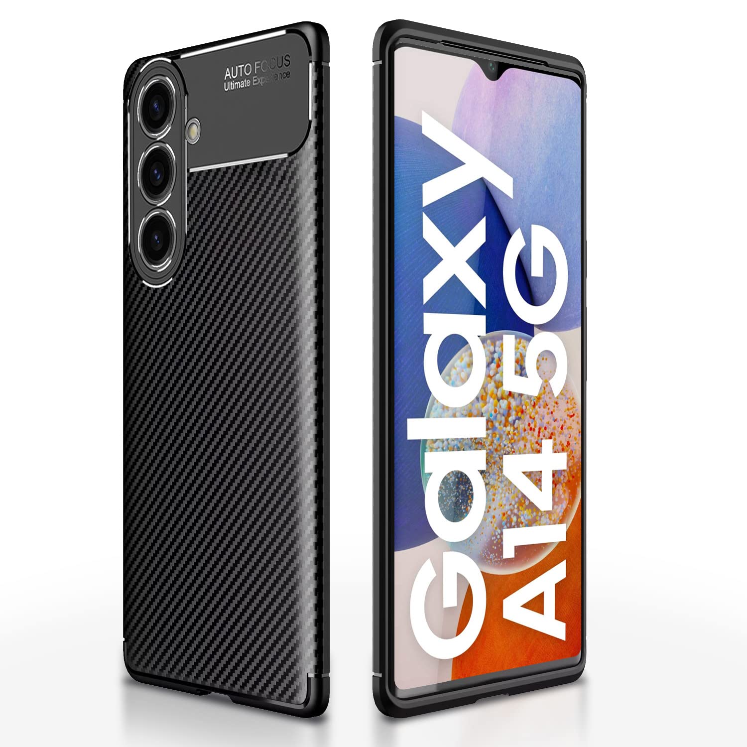 Pikkme Samsung Galaxy A14 5G Back Cover | Rugged Carbon Fiber | Shock Proof | Matte Soft Silicon Flexible | Back Case for Samsung Galaxy A14 5G (Black) (B0BXKNDKR6) Amazon Price History, Amazon Price Tracker