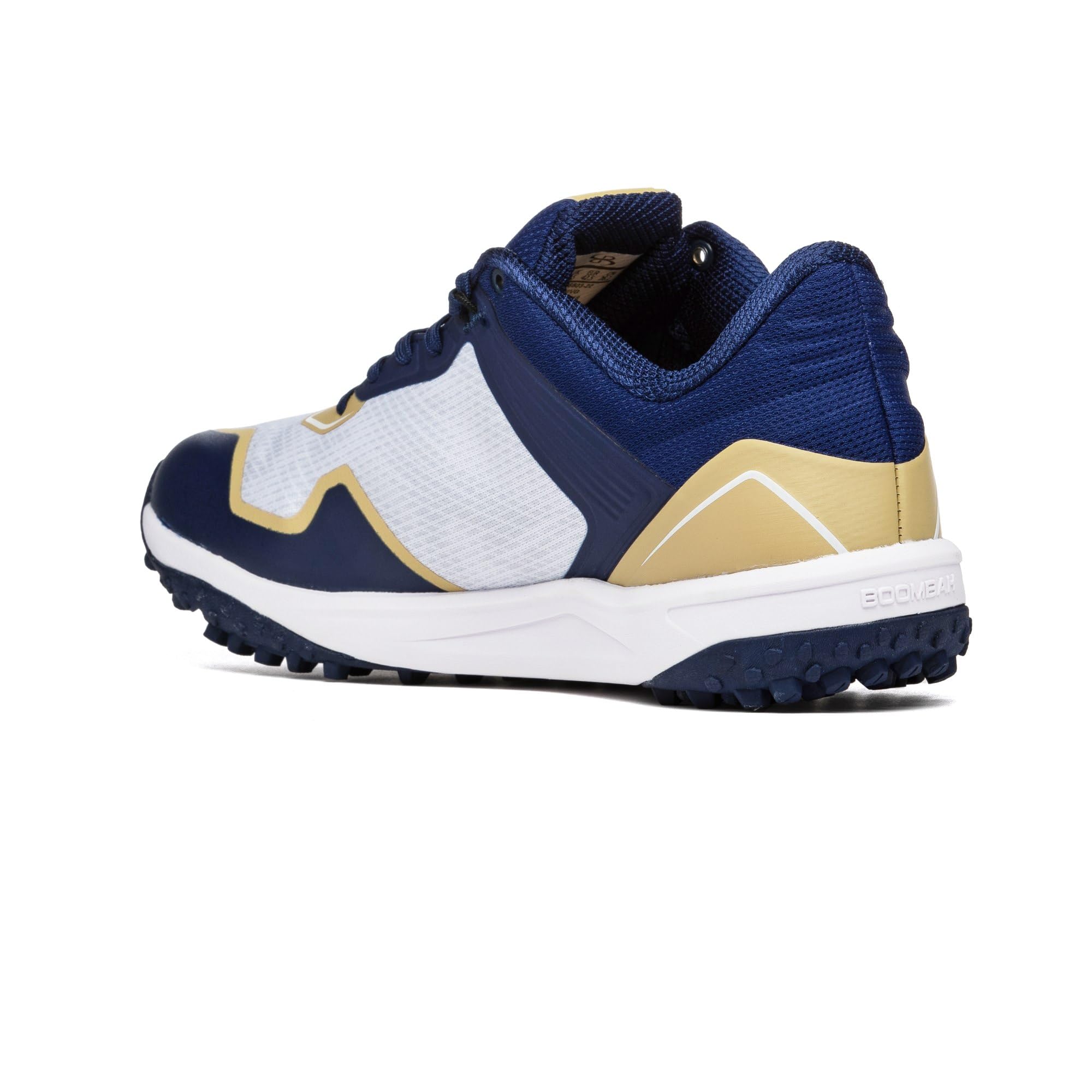 Boombah Viper Men's Venom Turf Navy/White/Vegas Gold - Size 9.5