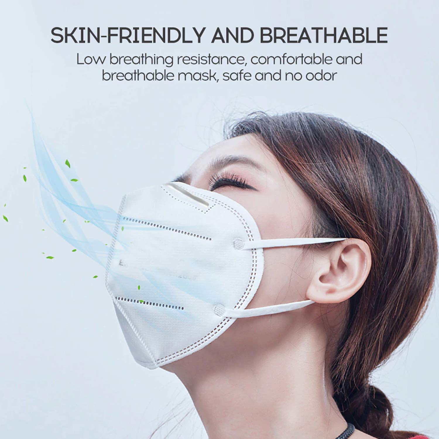 ORILEY K-N95 5 Layer Face Mask with Nose Pin Bacterial Filtration Efficiency(BFE)≥97.7%, FDA-Approved Certified by CE, ISO & GMP (10 Pcs) 2