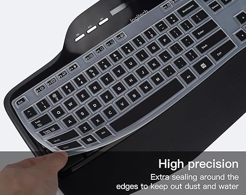 Miniatura 3 de Logitech MK710 MK710-RB MK735 MK700 - Teclado inalámbrico de escritorio Logitech MK710 MK735, protector de teclado impermeable de silicona, color